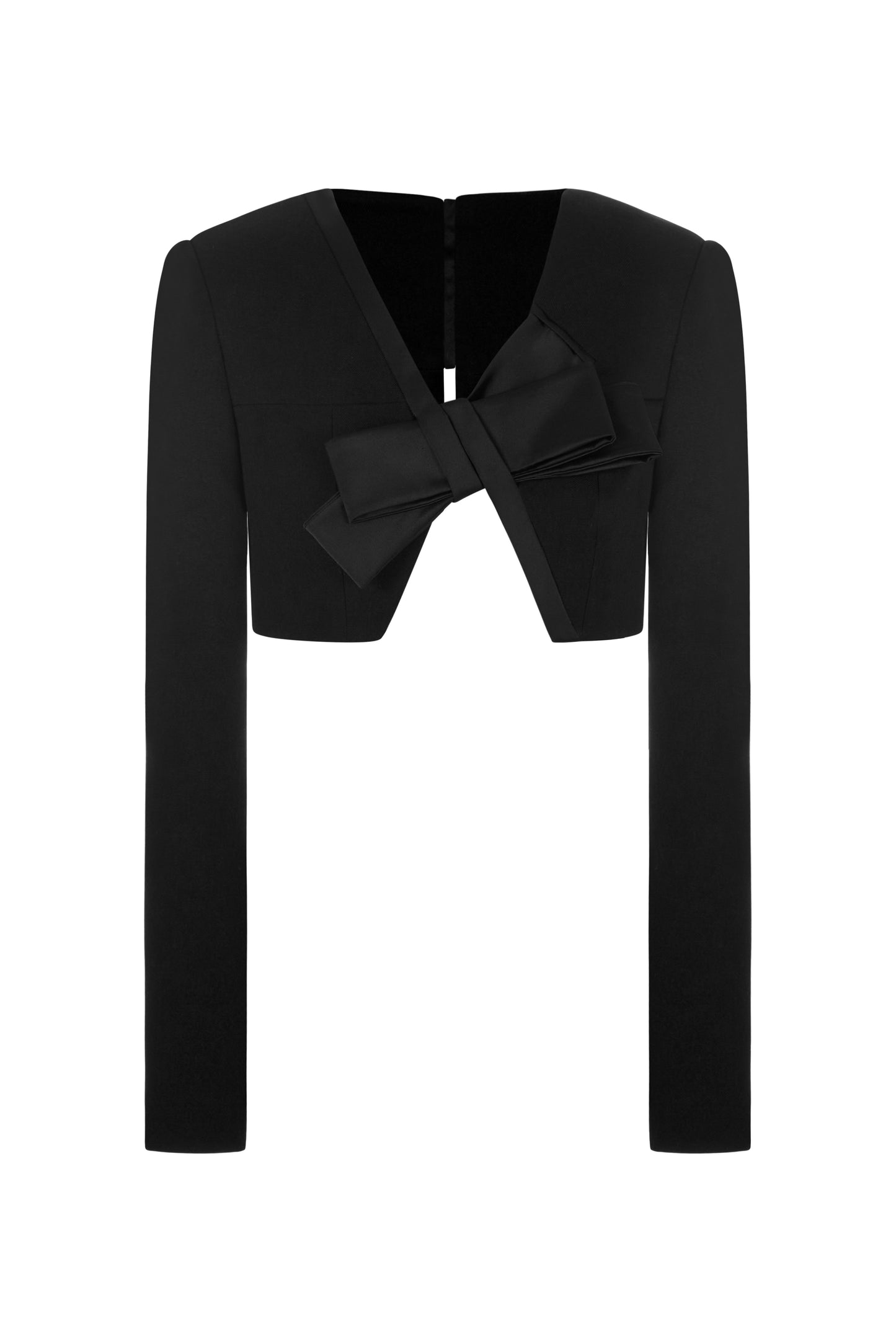 Bow Cropped Jacket