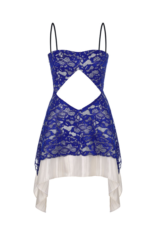 Lace Diamond Mini Dress