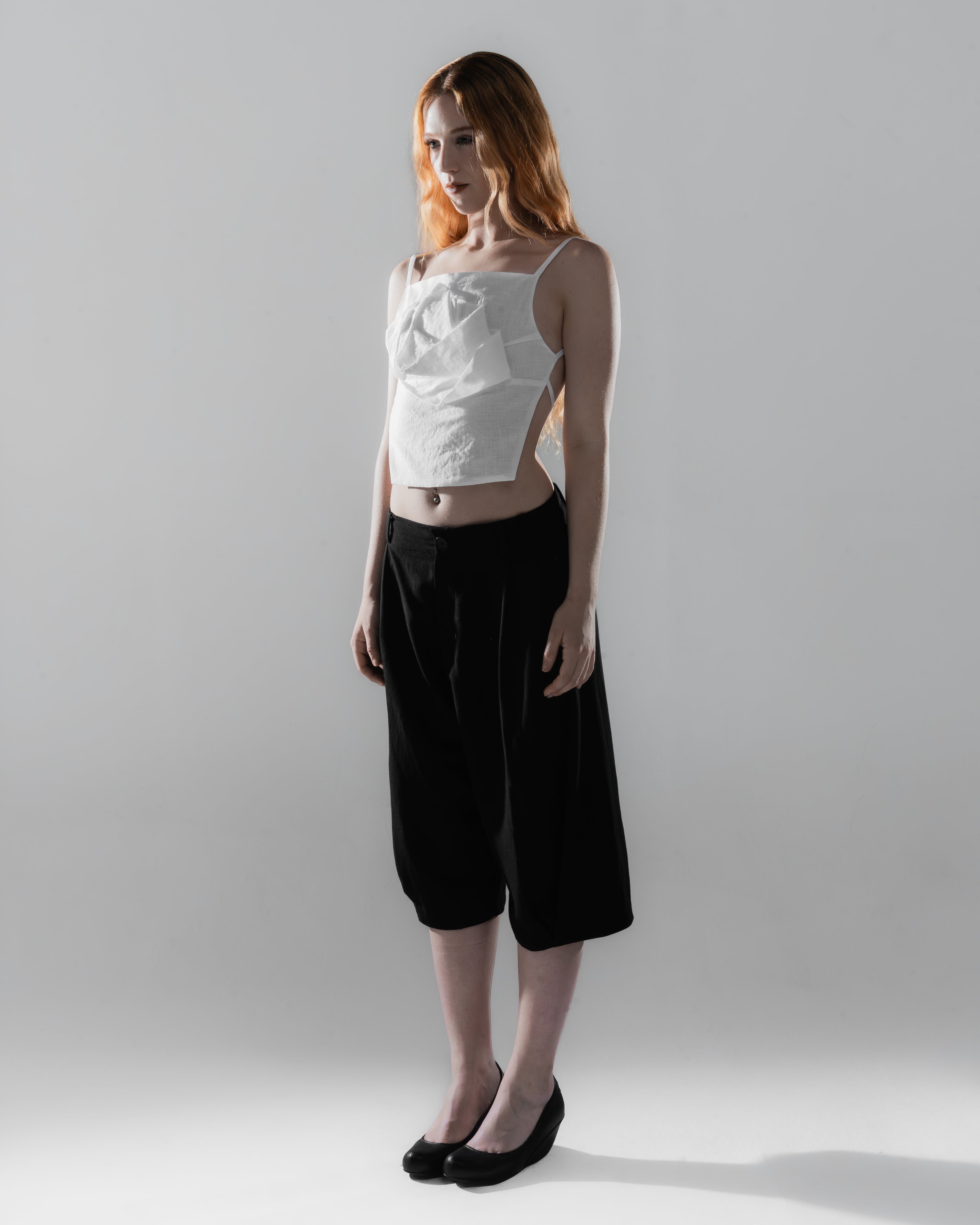 Rose Linen Top