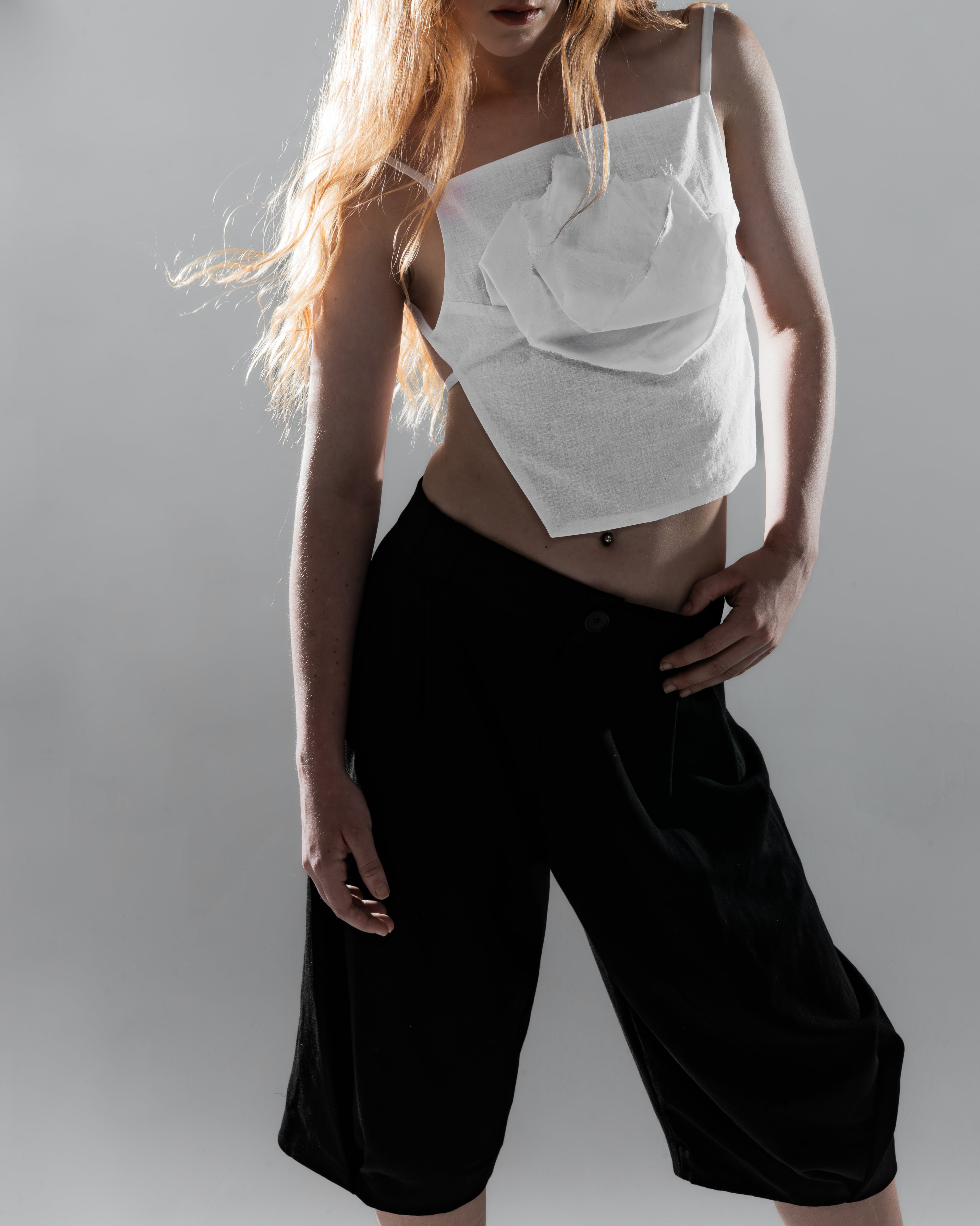 Rose Linen Top